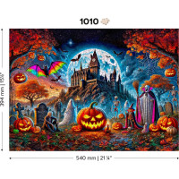 WOODEN CITY Dřevěné puzzle Halloweenská dýně 1010 dílků