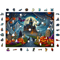 WOODEN CITY Dřevěné puzzle Halloweenský hrad 1010 dílků