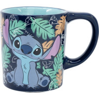 STOR Hrneček keramický s protiskluzovým dnem 295 ml Stitch
