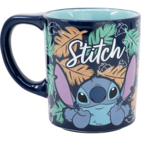 STOR Hrneček keramický s protiskluzovým dnem 295 ml Stitch