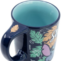 STOR Hrneček keramický s protiskluzovým dnem 295 ml Stitch