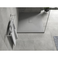 Sprchová SMC vanička MEXEN HUGO 100x100 cm - šedá, 42611010