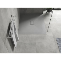 Sprchová SMC vanička MEXEN HUGO 100x120 cm - šedá, 42611012