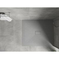 Sprchová SMC vanička MEXEN HUGO 100x100 cm - šedá, 42611010