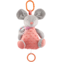 TEDDIES Natahovací hrací strojek plyšová Myš