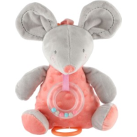 TEDDIES Natahovací hrací strojek plyšová Myš