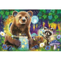 RAVENSBURGER Puzzle Kamarádi z kouzelného lesa 2x24 dílků