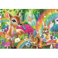 RAVENSBURGER Puzzle Kamarádi z kouzelného lesa 2x24 dílků