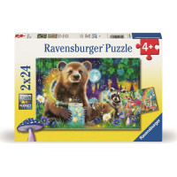 RAVENSBURGER Puzzle Kamarádi z kouzelného lesa 2x24 dílků
