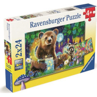 RAVENSBURGER Puzzle Kamarádi z kouzelného lesa 2x24 dílků