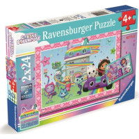 RAVENSBURGER Puzzle Gábinin kouzelný domek 2x24 dílků