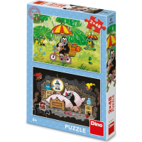 DINO Puzzle Krteček: Krtkův den 2x48 dílků