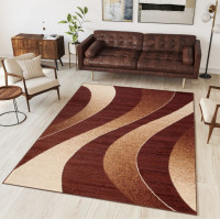 Kusový koberec TAPIS Waves - hnědý