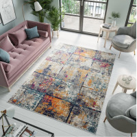 Moderní kusový koberec DENVER Tiras - šedý