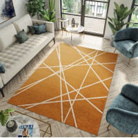 Moderní kusový koberec SPRING Raven - oranžová