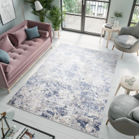 Kusový koberec SKY Clouds - krémový/modrý