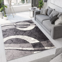 Kusový koberec TAPIS Circle - tmavě šedý