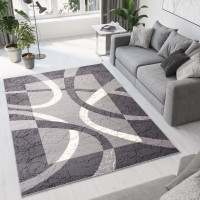 Kusový koberec TAPIS Ribbon - tmavě šedý