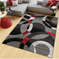 Kusový koberec MAYA Mingle - červený/šedý