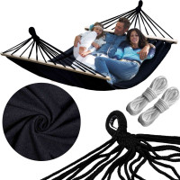 Závěsná houpací síť ULTIMATE XXL 200x150 cm - grafitová