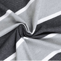 Závěsná houpací síť ULTIMATE XXL 200x150 cm - šedá s pruhy