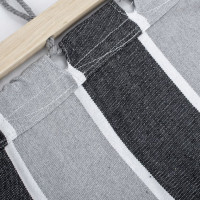 Závěsná houpací síť ULTIMATE XXL 200x150 cm - šedá s pruhy
