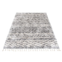 Kusový koberec AZTEC tmavě šedý/krémový - typ D
