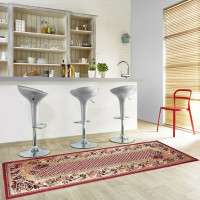 Běhoun ATLAS flora - tmavě béžový/červený