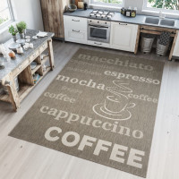 Sisalový PP koberec COFFEE - taupe/béžový