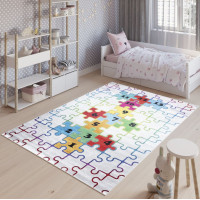 Dětský koberec EMMA - Skákací panák - Puzzle