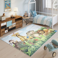 Dětský koberec EMMA - Zvířátka na safari