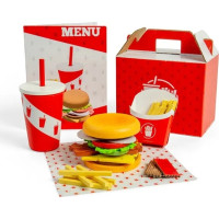 Bigjigs Toys Sada Burger a hranolky