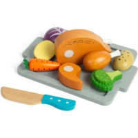 Bigjigs Toys Sada Pečené kuře se zeleninou