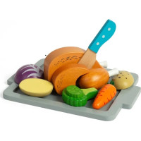Bigjigs Toys Sada Pečené kuře se zeleninou