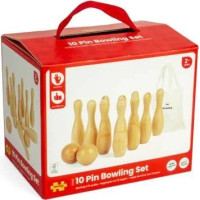 Bigjigs Toys Dřevěné kuželky