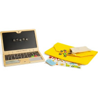 Bigjigs Toys Dřevěný magnetický notebook