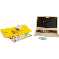 Bigjigs Toys Dřevěný magnetický notebook