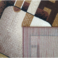 Kusový koberec ALPHA Slide - hnědý