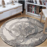 Kusový koberec STIVA ornament circle - šedý