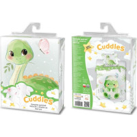 Dětské bavlněné povlečení do postýlky 135x100 cm CUDDLES - Dino