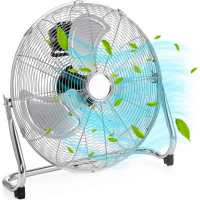 Podlahový ventilátor TYBER - stříbrný