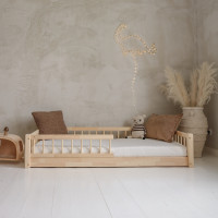 Dětská Montessori postel z masivu borovice Basic BELLO - 200x90 cm