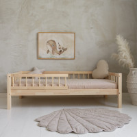 Dětská postel z masivu borovice Basic BELLO (se šuplíkem/s přistýlkou) - 200x90 cm