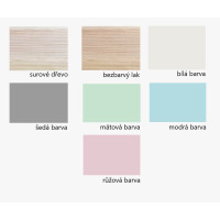 Dětská Montessori postel z masivu borovice Basic BELLO - 200x90 cm