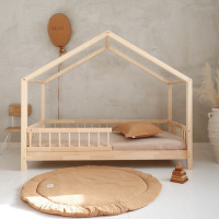 Dětská domečková postel z masivu borovice Bedhouse BELLO (se šuplíkem/s přistýlkou) - 180x80 cm