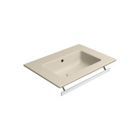 GSI PURA keramické umyvadlo Slim 62x46cm, bez otvoru, creta mat 8884008