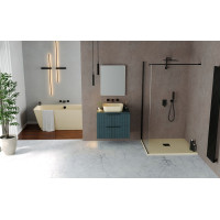 Polysan BANERA SQUARE umyvadlo na desku, litý mramor, 50x36cm, béžová mat 14596.81