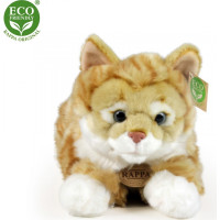 Rappa Plyšová mourovatá kočka hnědá 40 cm ECO-FRIENDLY