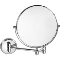 Sapho X-ROUND E kosmetické zrcátko závěsné, Ø 200mm, oboustranné, chrom XR010