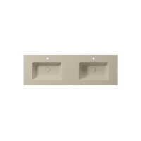 GSI PURA keramické dvojumyvadlo Slim 142x46cm, creta mat 8889108
